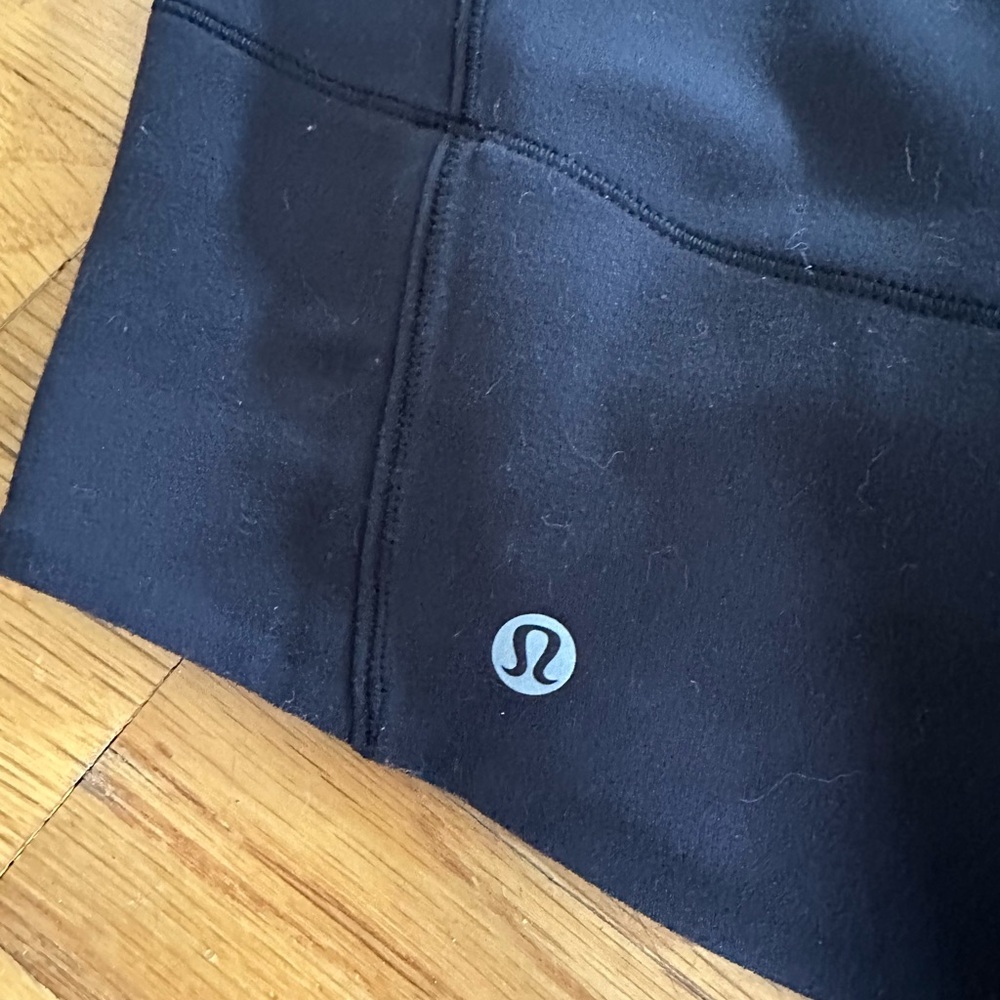 lululemon semi turtleneck long sleeve top in black with zippers (2)